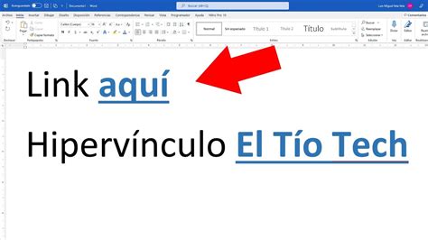 Como Insertar Un HIPERVINCULO En WORD YouTube