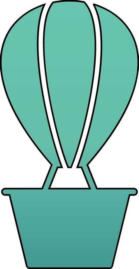 Hot Air Balloon Vector Icon Vector Art At Vecteezy