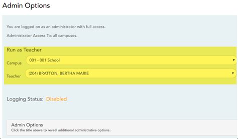 administrator access tp