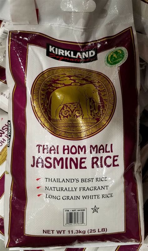 Kirkland Signature Thai Hom Mali Jasmine Rice 25lbs Nynena B