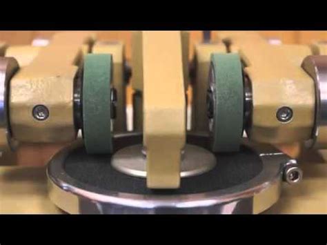 Taber Test Abrasion Resistance Youtube