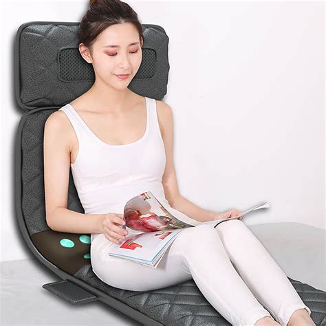 Electric Full Body Vibrating Thermal Massage Mat Heating Bed Massage Cushion Jade Shiatsu