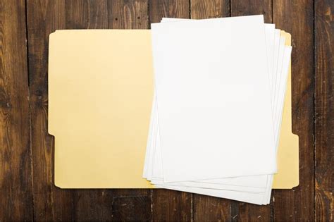 premium photo file paper document open letter blank business