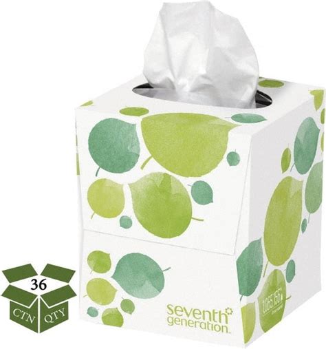 Seventh Generation Pack Of 36 85 Sheet Tall Boxes Of White Facial Tissues Msc Direct