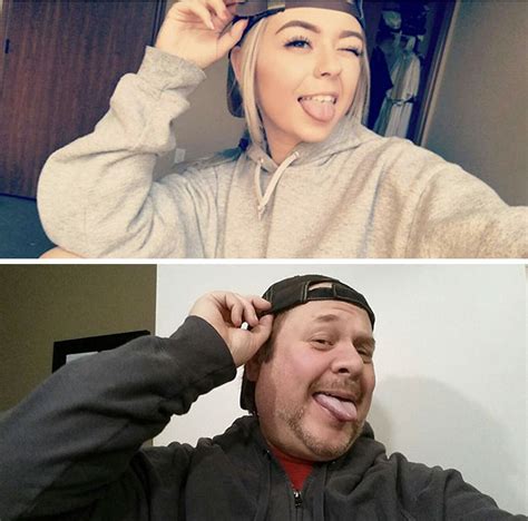 Dad Trolls His Daughter By Recreating Her Selfies