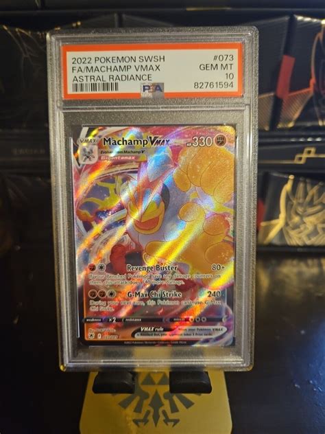 Pokémon TCG Machamp VMAX Sword Shield Astral Radiance 073 189 PSA