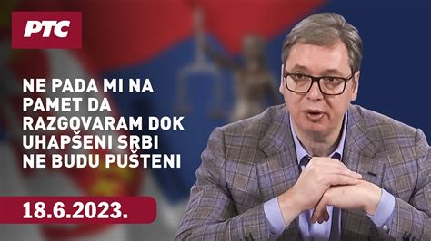 Obraćanje predsednika Aleksandra Vučića 18 jun 2023 YouTube