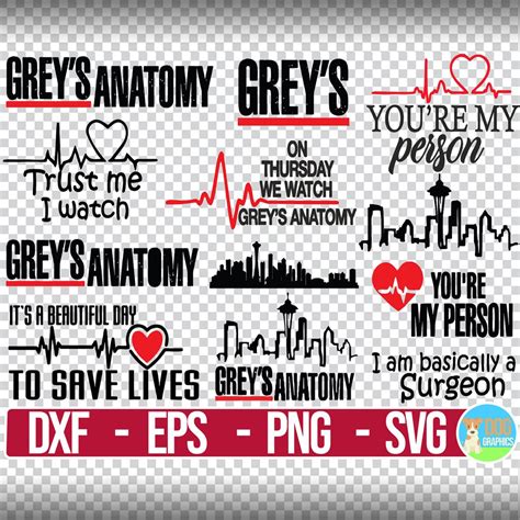 Greys Anatomy SVG Cutting Files MasterBundles