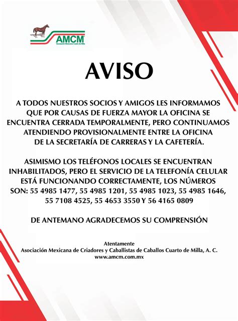 Aviso Oficina Cerrada Copia Amcm