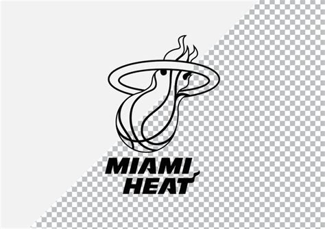 Miami Heat Logo Stencil