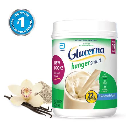 Glucerna Hunger Smart Powder Classic Vanilla Diabetic Shake