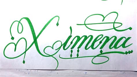 Ximena Name Signature Calligraphy Status Moderncalligraphy Cursive