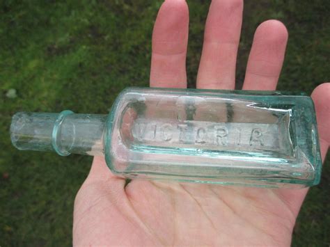 Small Shear Lip Sauce Bottle Victoria Indian Sauce Sheffield C1910 1778876237