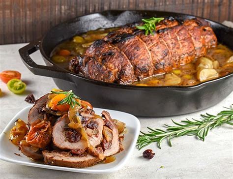 Stuffed Roasted Pork Tenderloin With Bourbon Au Jus — Melissas Produce