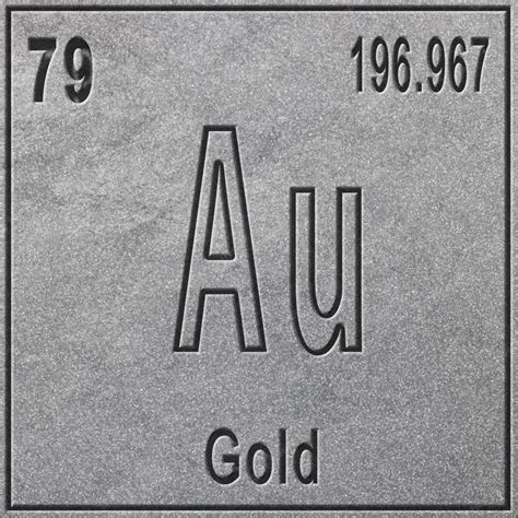 Premium Photo | Gold chemical element, sign with atomic number and ...