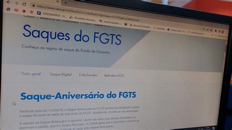 Quando O Saque Aniversário Do Fgts Fica Disponível Calendário Foi Liberado