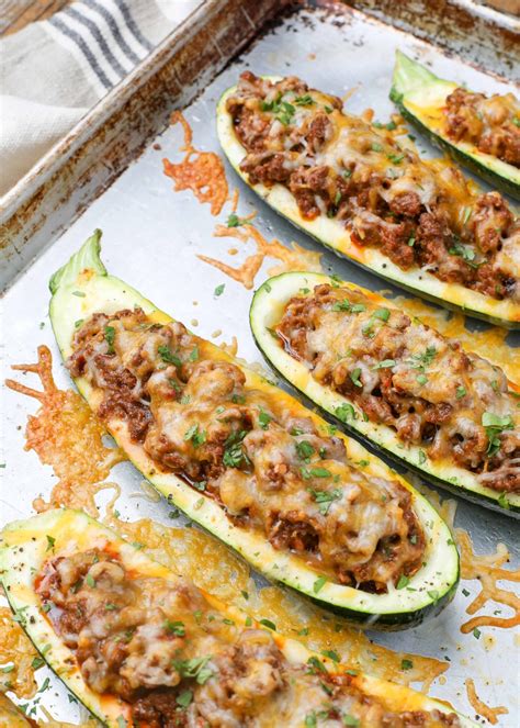 Zucchini Taco Boats Vegetable Recipes