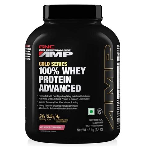 Gnc Amp Gold Series Strawberry Whey Protein Advanced At Rs 5000piece Gnc Fitness Supplements