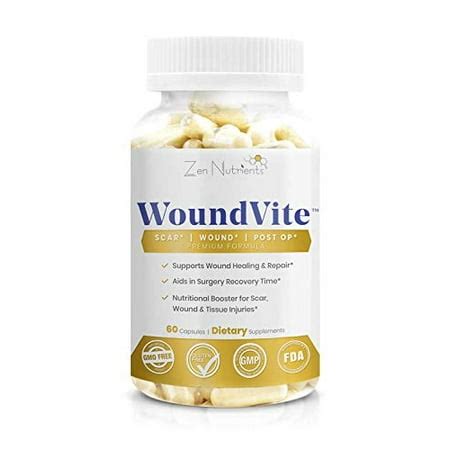 WoundVite - Scar, Wound Care, Post Surgery Healing Vitamin; Wound ...