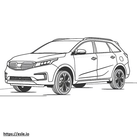 Kia Sorento Coloring Pages Sketch Coloring Page