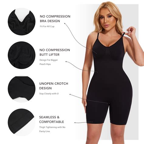 Miss Moly Womens Control Slip Shapers Full Body Shapewear Bodysuits