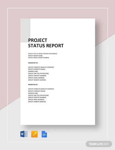 Project Status Report - 15+ Examples, Format, Google Docs, Word, Apple Pages, Pdf