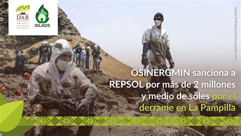 Osinergmin Sanciona A Repsol Por M S De Millones Y Medio De Soles Por