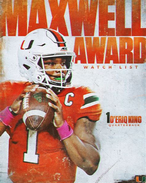 King Named to Maxwell Award Watch List