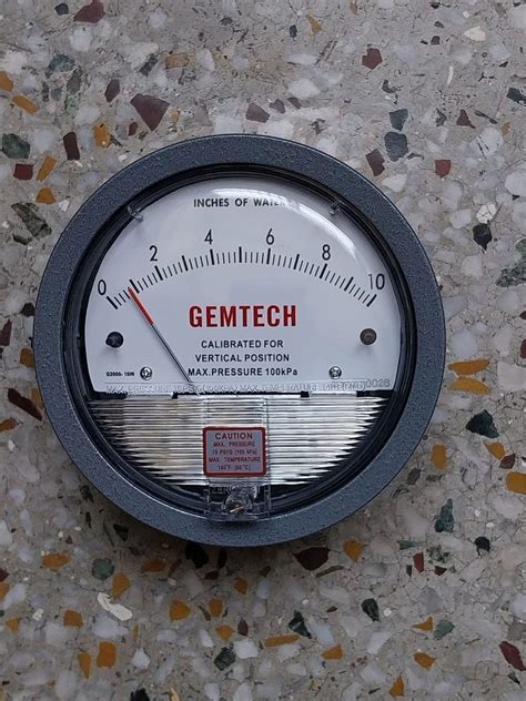 Model G Mm Gemtech Differential Pressure Gauge Range Mm At