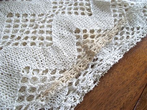 Vintage Lace Tablecloth Rectangle Lace Tablecloth Vintage - Etsy