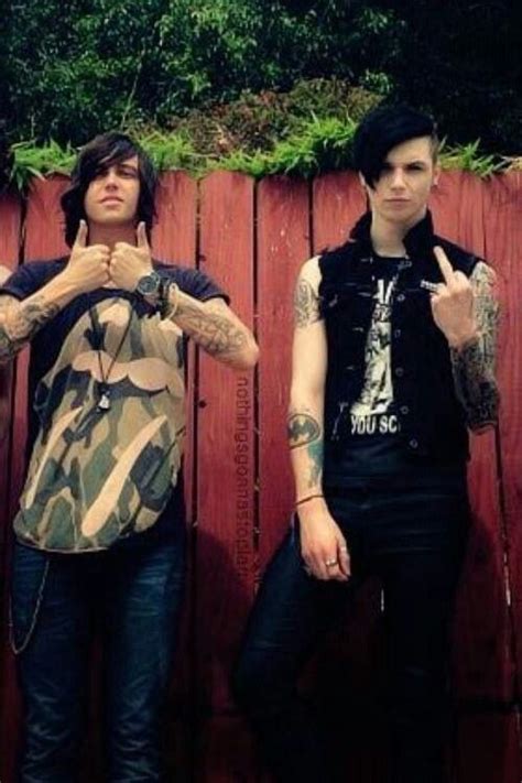 Andy Biersack And Kellin Quinn Emo Bands Music Bands Rock Bands