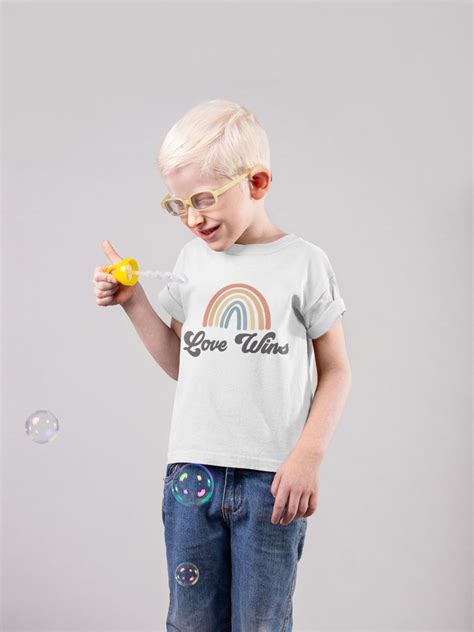 Love Wins Kids Shirt Cute Pride Rainbow Toddler Shirt LGBT - Etsy