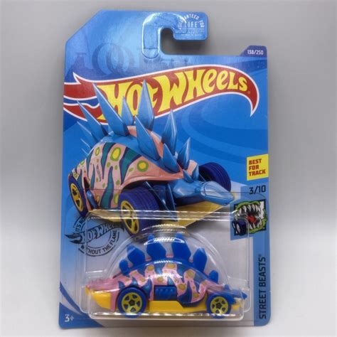 Hot Wheels Motosaurus 138 HW Street Beast 3 Of 10 Pink Blue VHTF