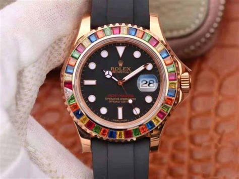 Rolex Yacht Master Mm Sats Rose Gold Oysterflex Replica