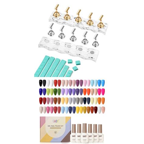 Amazon Gaoy Pcs Gel Nail Polish Kit Pink White Red Jelly Nude