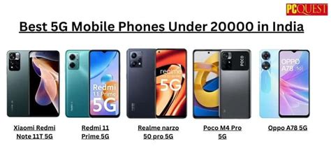 5 Best 5g Mobile Phones Under Rs 20000 Updated List For 2023 With