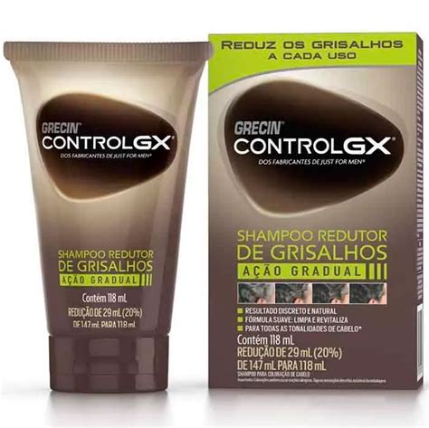 Shampoo Redutor De Grisalhos Grecin Control Gx 118ml Bemol Farma