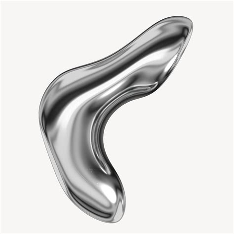 3D liquid metal shape, abstract | Premium Photo - rawpixel