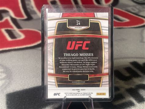 Thiago Moises Panini Select Ufc Concourse Orange Flash Prizm Card