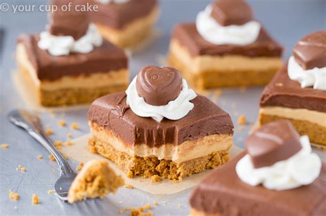 Chocolate Peanut Butter No Bake Cheesecake Bars Your Cup Of Cake