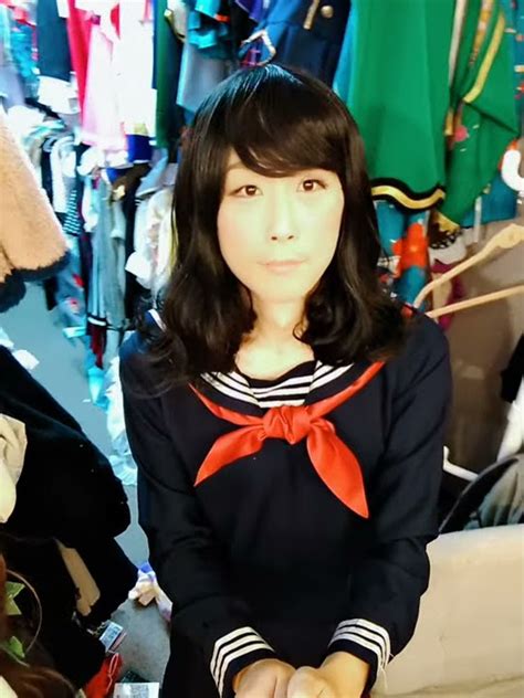 【セーラー服女装】japanese Crossdresser In My 50s Weared Traditional Girls