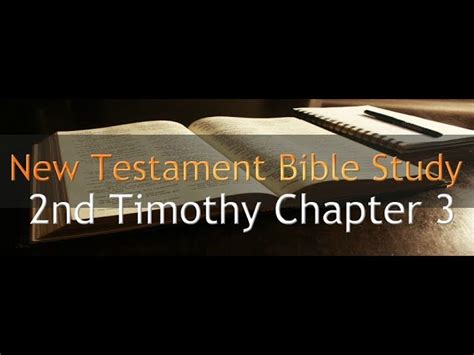 2nd Timothy Bible Study - Eternal Evangelism