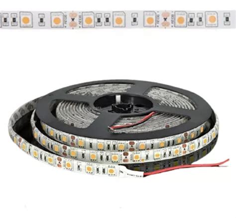 Tira Led 5050 12v 60 Leds X Metro Ip33 Interior Blanco Calido 2700k