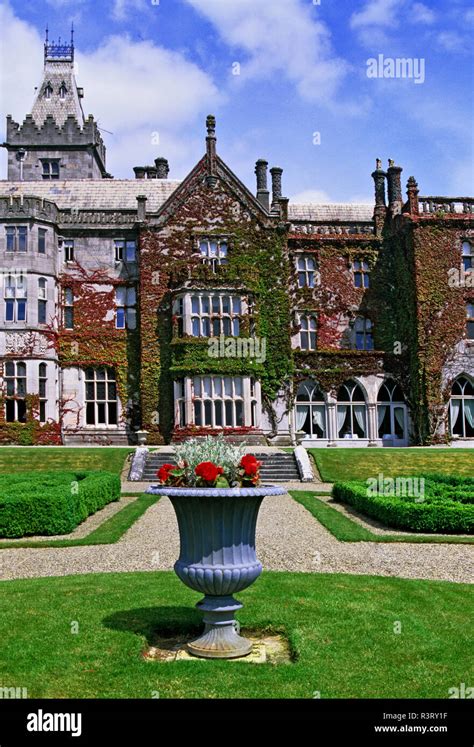 Ireland, Adare. Front view of Adare Manor Stock Photo - Alamy