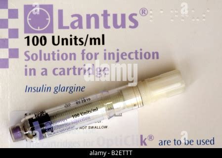 Lantus Insulin Glargin Injektion Soloution Von Diabetischen Patienten