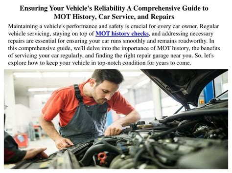 Ppt Ensuring Your Vehicles Reliability A Comprehensive Guide To Mot