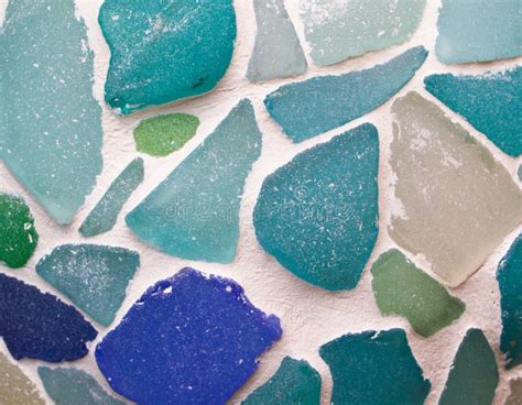 Sea Glass Mosaic Patterns Made from Ocean Glass a Lifestyle Background ...