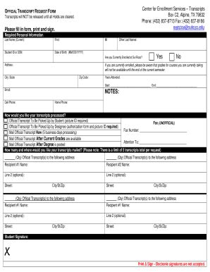 Sul Ross State University Transcripts Complete With Ease Airslate