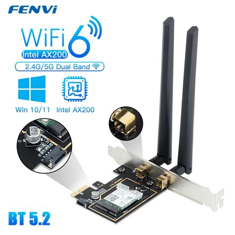 Fenvi AX3000 Wi Fi 6 3000Mbps Wireless PCIe For Bluetooth 5 2 WiFi