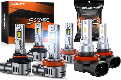 Amazon SEALIGHT 9005 H11 H8 H9 Fog Light Bulbs Combo 1 1 Mini Size